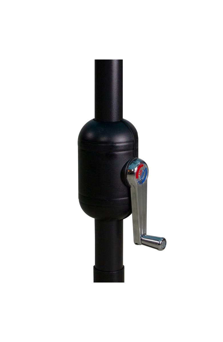 Northlight 8.85ft Outdoor Patio Lotus Umbrella with Hand Crank, Terracotta, Alternate, color, Orange