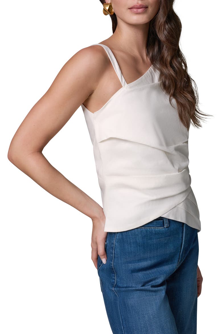 Stretch Poplin Top, Alternate, color, CREAM