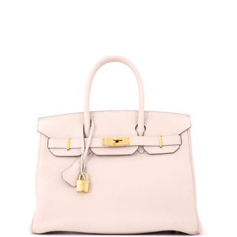 Birkin Handbag Light Togo with Gold Hardware 30