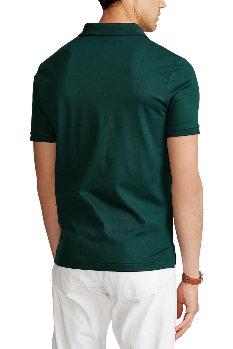 Solid Knit Cotton Polo, Alternate, color, COLLEGE GREEN