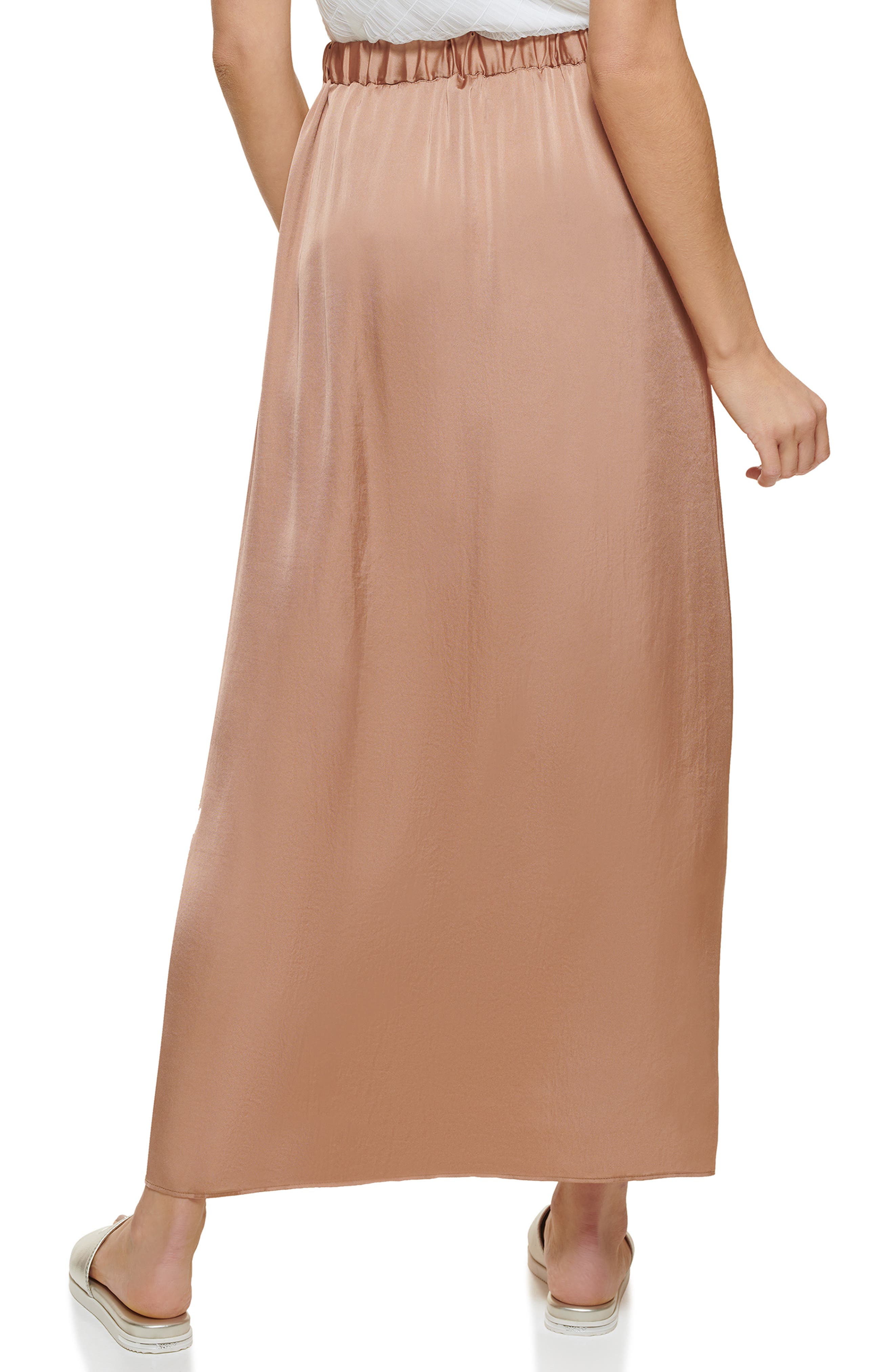 DKNY Box Pleat Satin Skirt (Women) | Nordstromrack