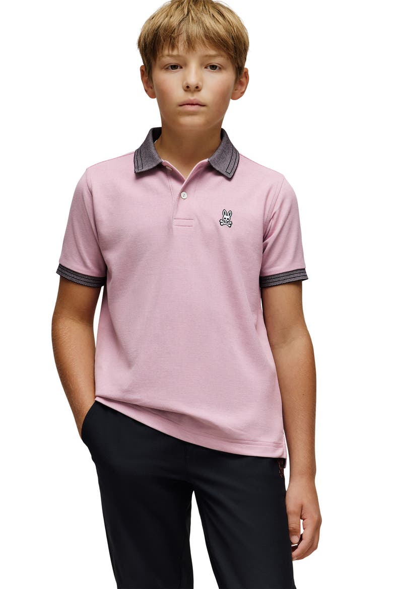 Kids' Murphy Pima Cotton Piqué Polo, Alternate, color, MAUVE SHADOWS