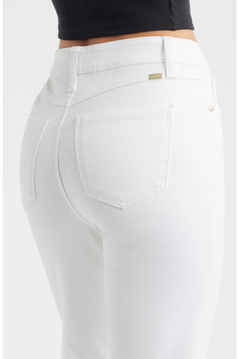 Belle High Waist Flare Jeans, Alternate, color, WHITE