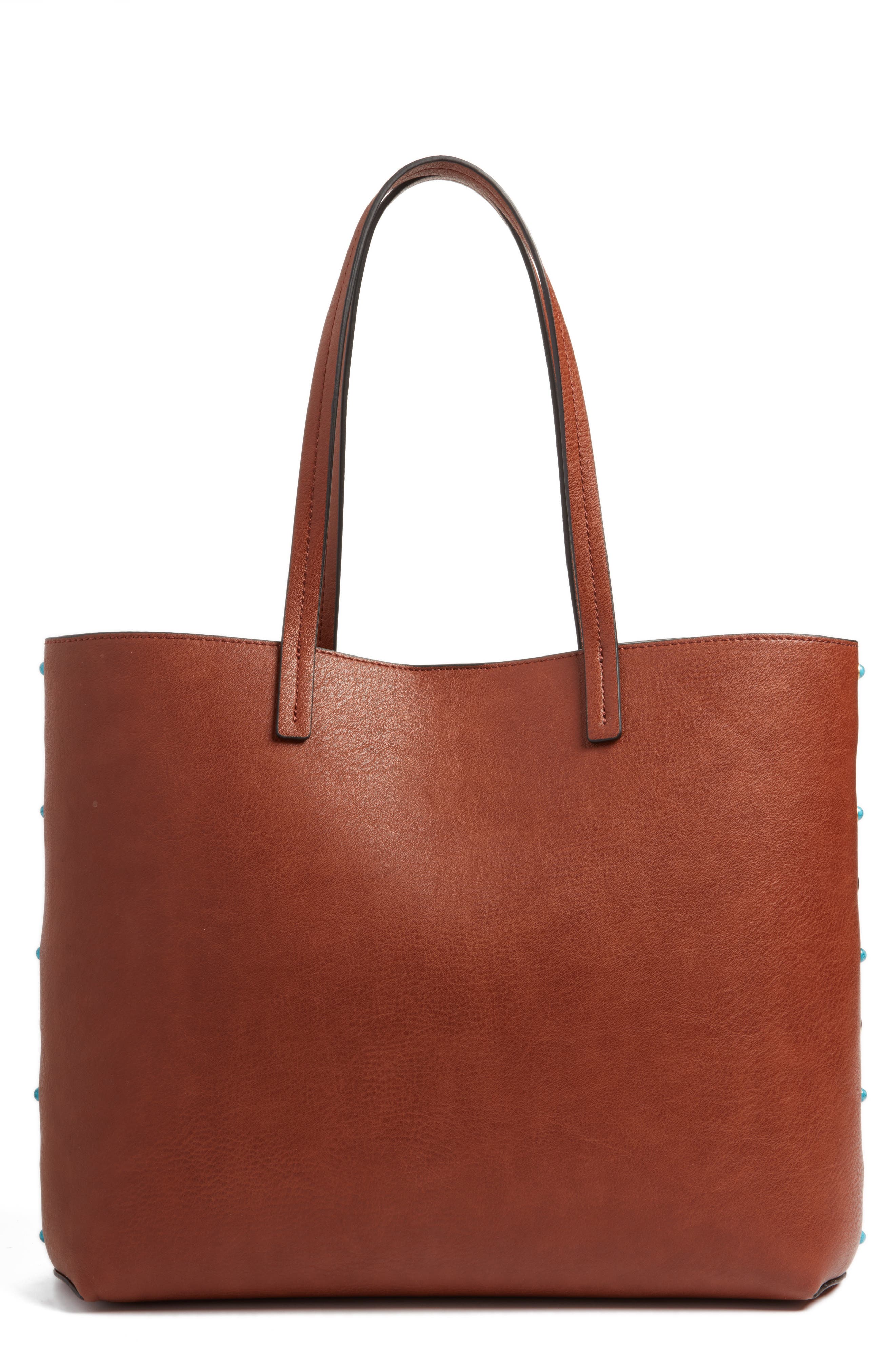 Chelsea28 Olivia Faux Leather Tote, Main, color, 