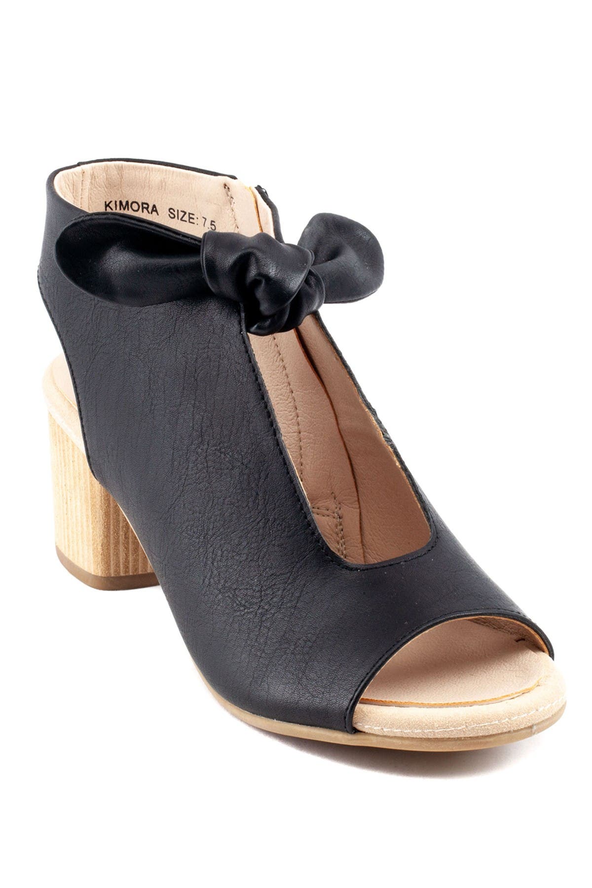 GC SHOES Kimora Bow Block Heel Bootie