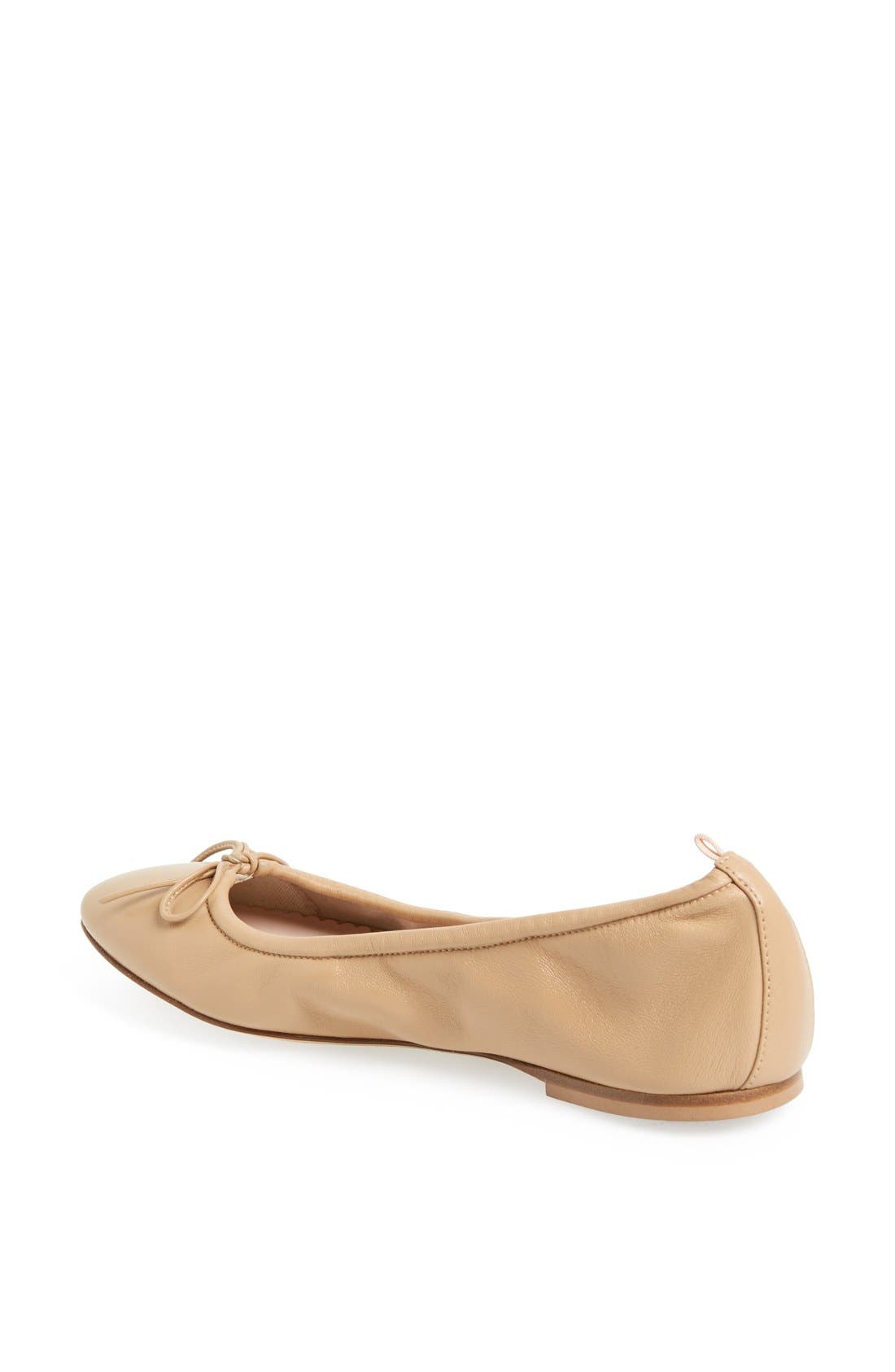 by Sarah Jessica Parker 'Gelsey' Nappa Leather Skimmer Flat, Alternate, color, NUDE NAPPA