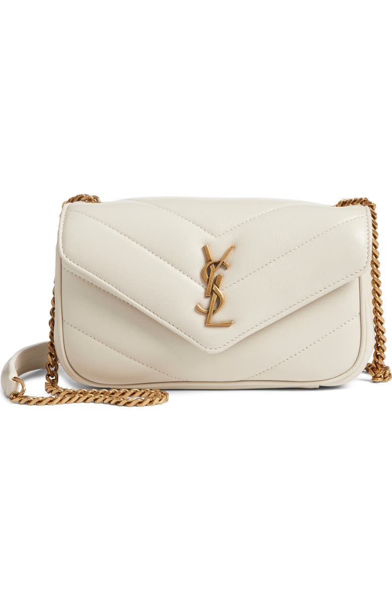 Saint Laurent Toy Loulou Quilted Leather Shoulder Bag, Main, color,