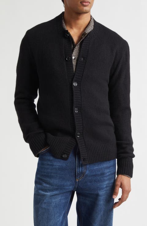 Virgin Wool Blend Cardigan