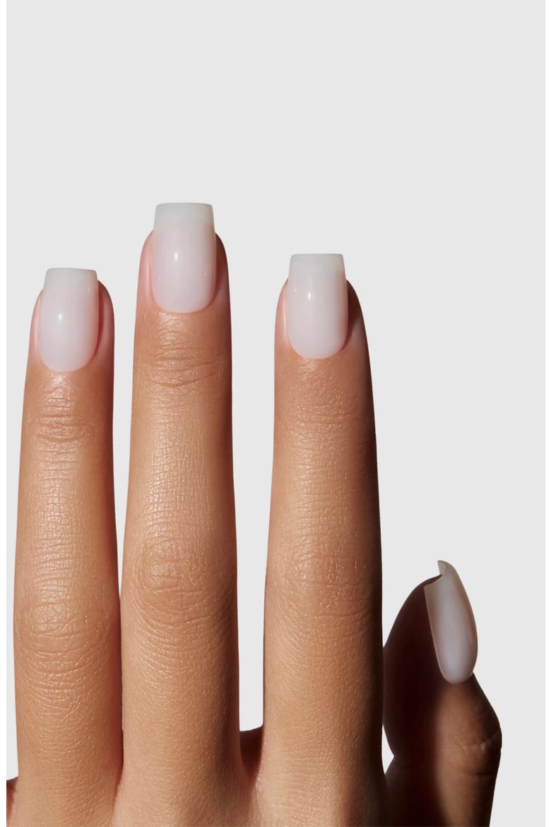 Salon U-ltimate Short Coffin Press-On Nails, Alternate, color, SHEER MILK