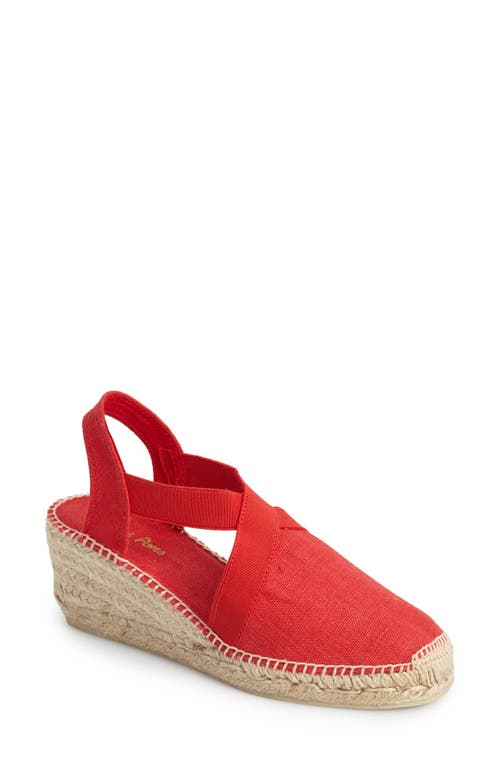 Toni Pons 'Ter' Slingback Espadrille Sandal in Red at Nordstrom, Size 39