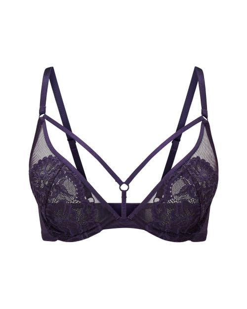 Adore Me Cam Unlined Plunge Bra In Purple