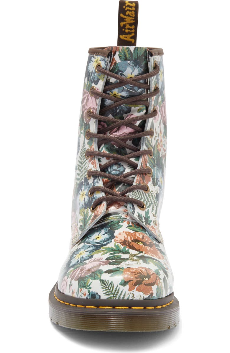 Dr. Martens 1460 Floral Combat Boot, Alternate, color, English Garden Backhand