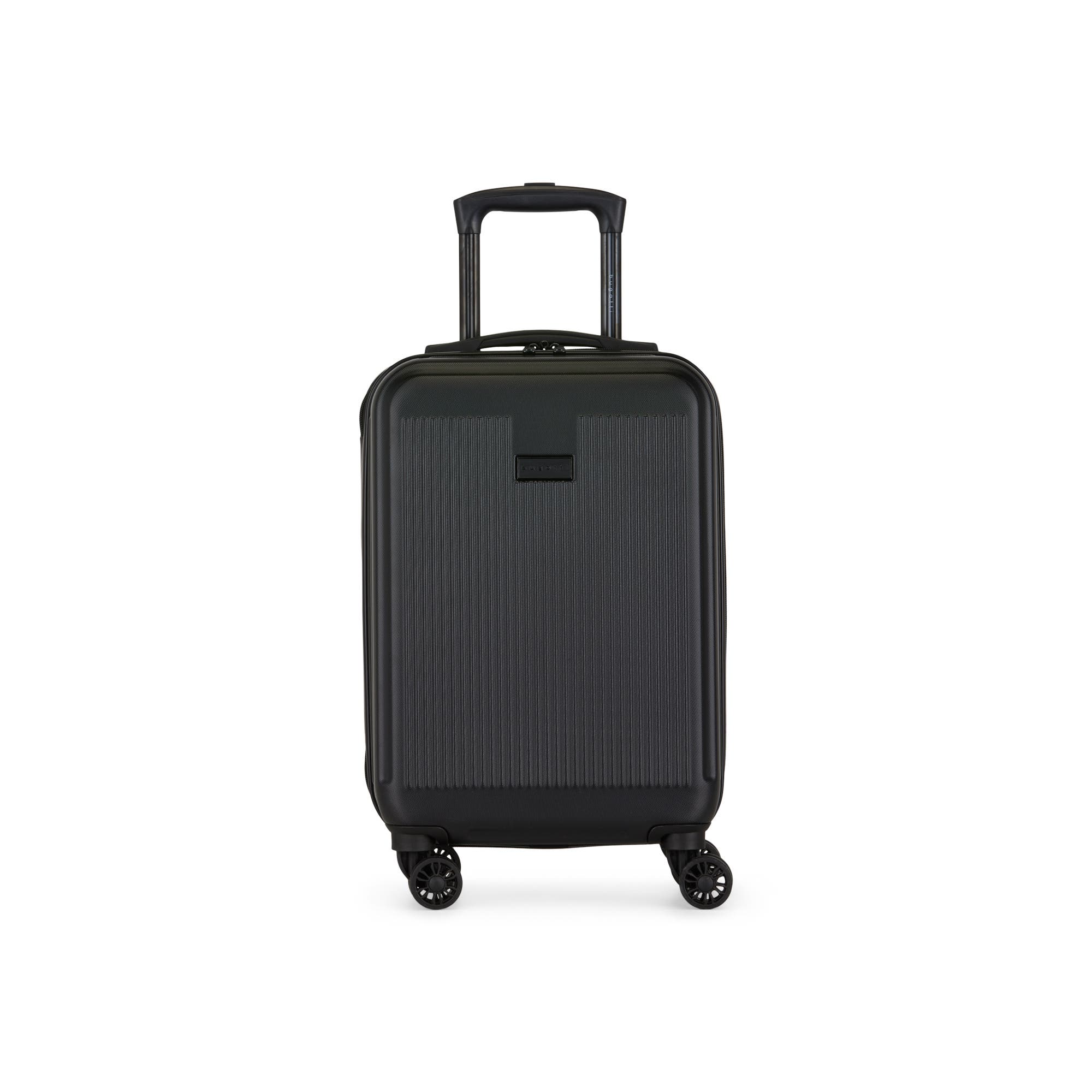 bugatti Singapore Hardside Carry-on Luggage with Double Wheels, Main, color, Black
