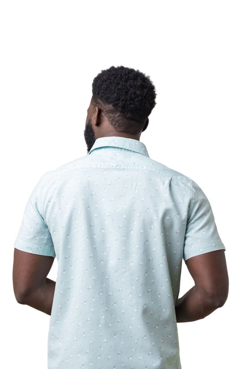 Hope & Henry Men's Linen Short Sleeve Button Down Shirt, Alternate, color, Tea Room Floral