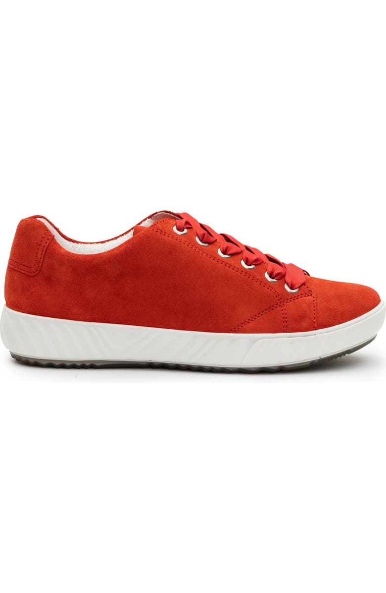 ara Alexandria Suede Sneaker, Alternate, color, Fuego