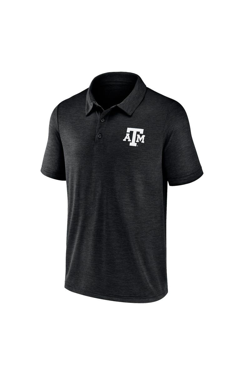 FANATICS Men's Fanatics Branded Heather Gray Texas A&M Aggies Primary Logo Polo, Alternate, color, Heather Black