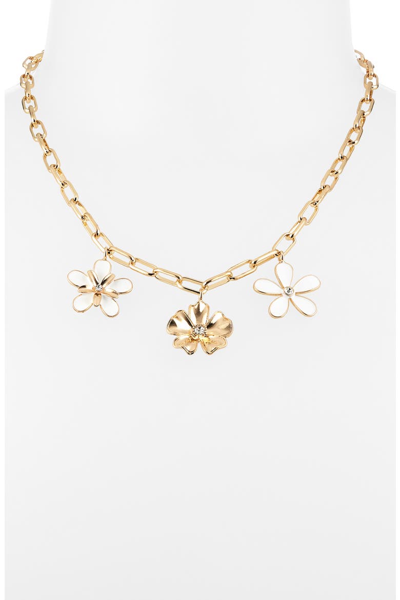 In Full Bloom Earrings, Bracelet & Necklace Set, Alternate, color, WHITE