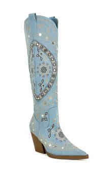 AZALEA WANG Aamina Over the Knee Western Boot