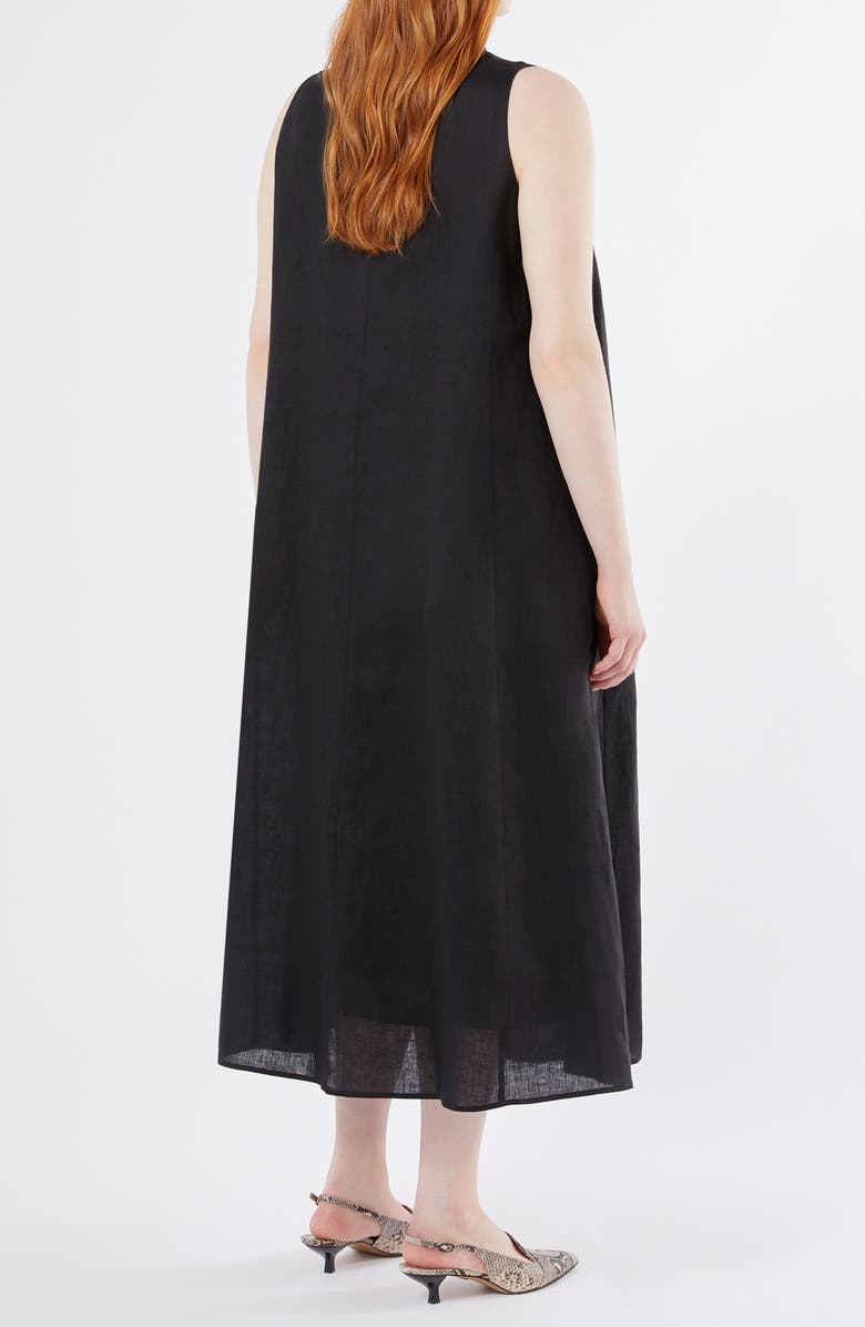 Marina Rinaldi Tema Sleeveless A-Line Dress, Alternate, color, Black