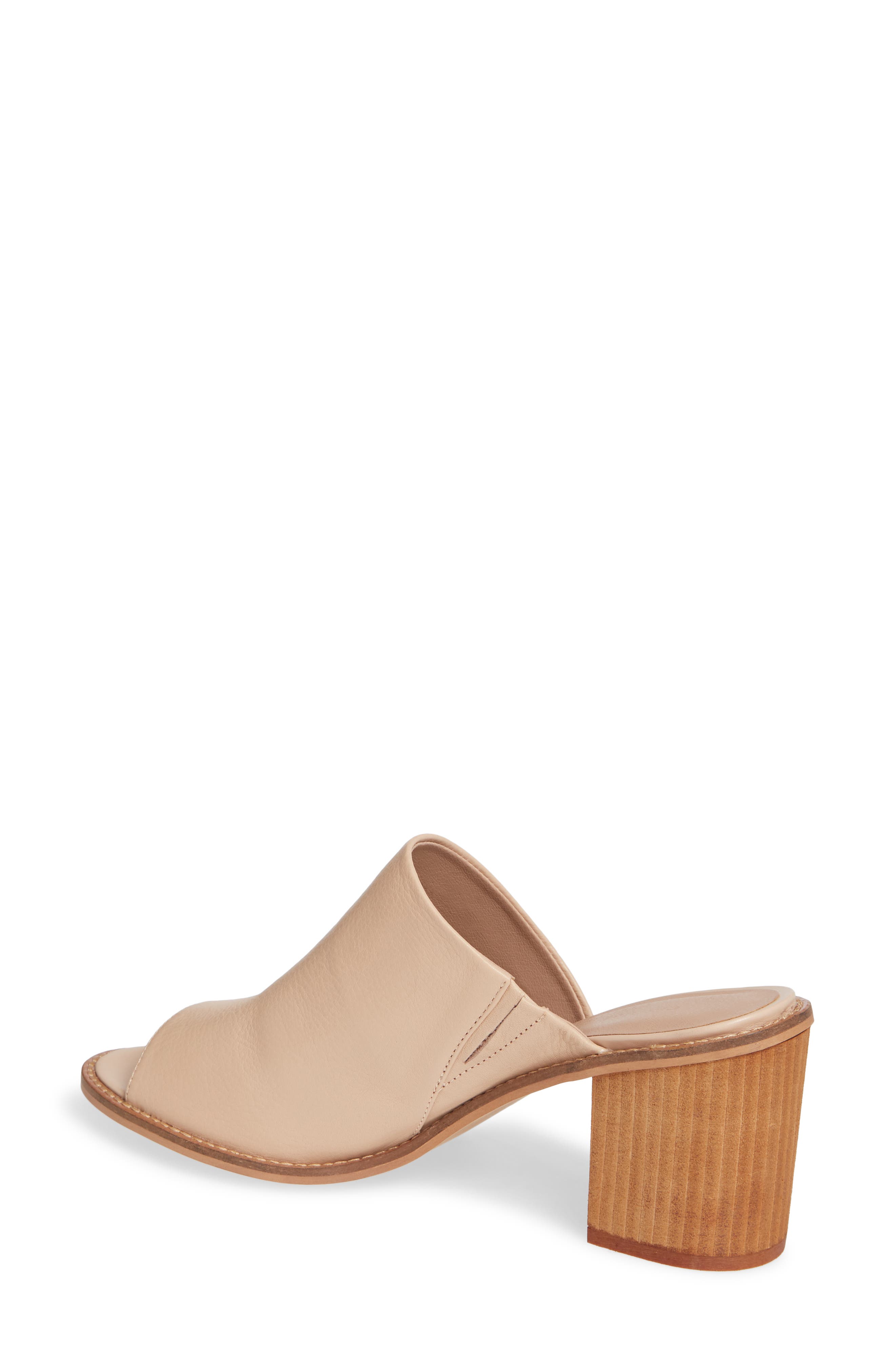 Carlin Slide Sandal, Alternate, color, NATURAL LEATHER