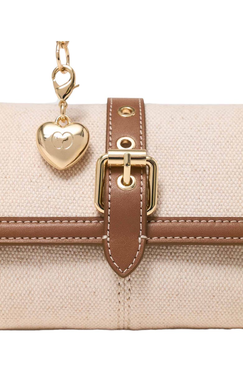 maje Miss M walk canvas & leather mix, Alternate, color, Moka/White
