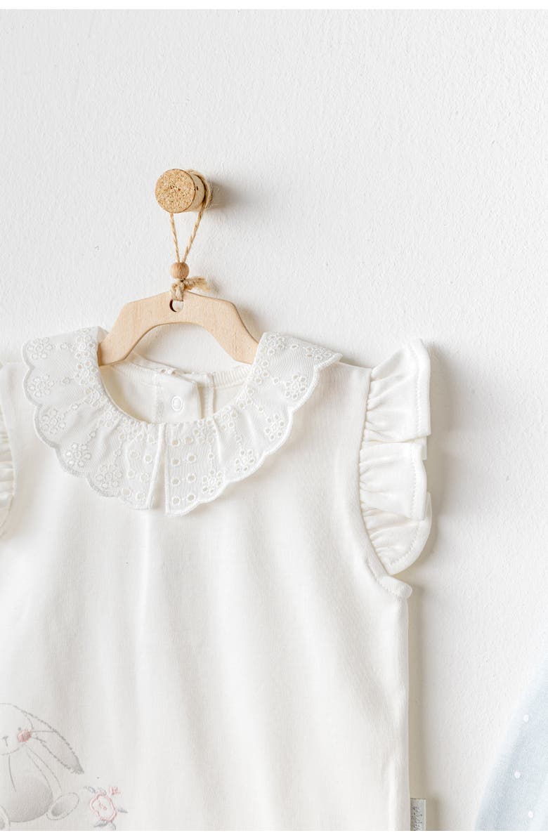 Andy Wawa Cuddly Bunny Bear Shorts Set, Alternate, color, Light Blue