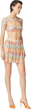 Missoni Printed Tulle Cover-up Shorts