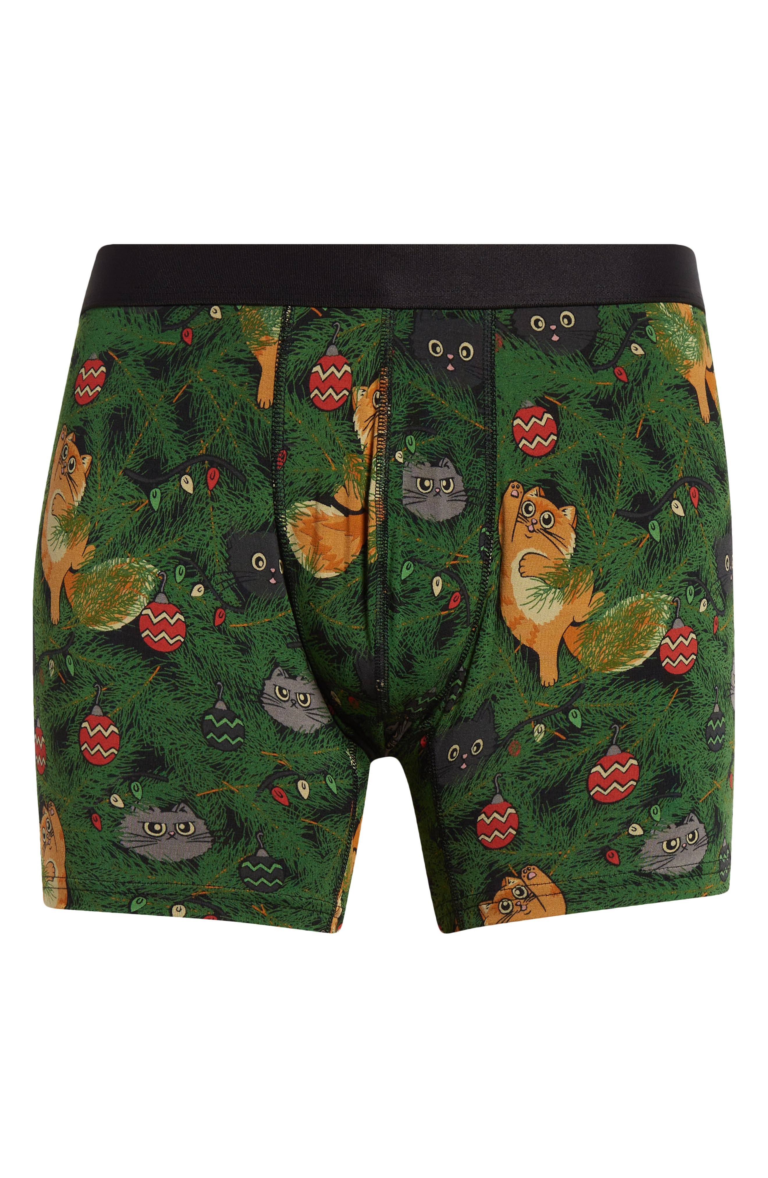MeUndies Boxer Briefs in Meowy Christmas 