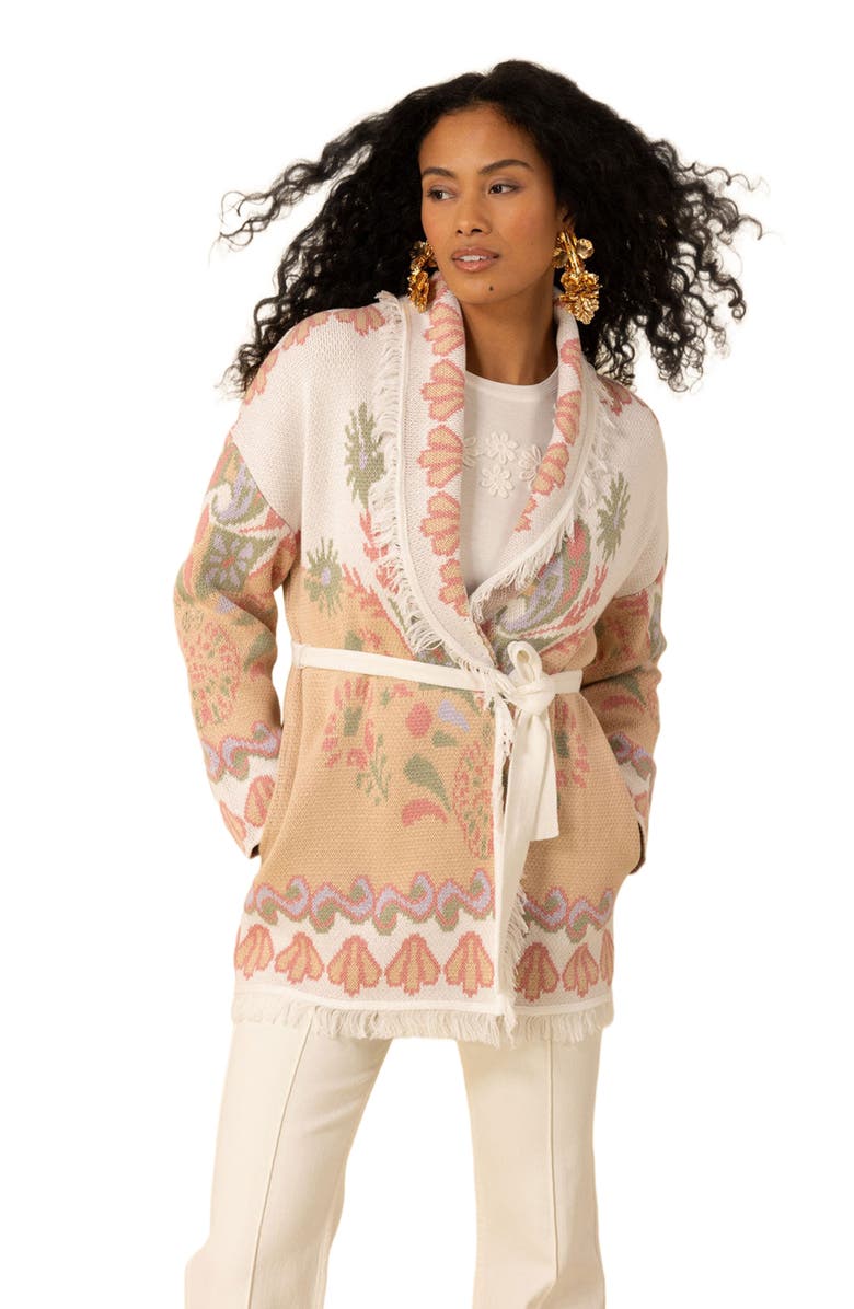 Halebob Irene Jacquard Wrap Sweater, Alternate, color, 