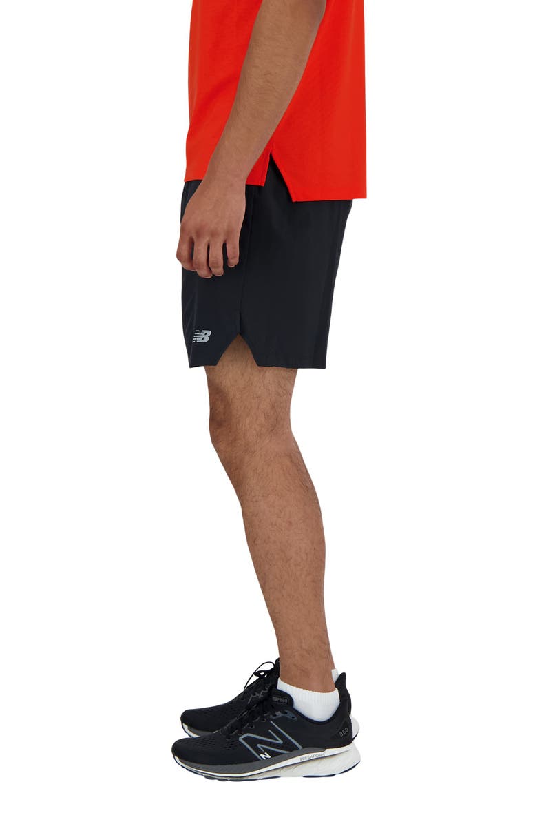 New Balance RC 7-Inch Seamless Running Shorts, Alternate, color, Black