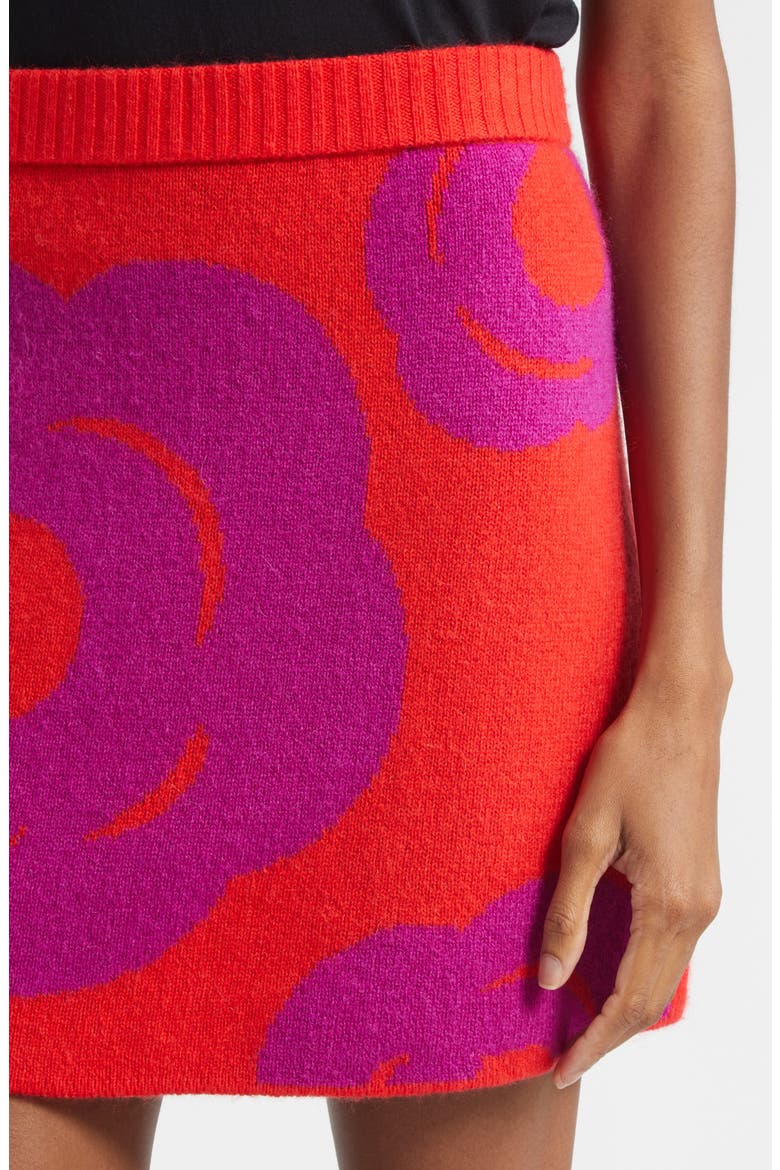 Lovea Tumma Sweater Knit Skirt, Alternate, color, RED/PURPLE