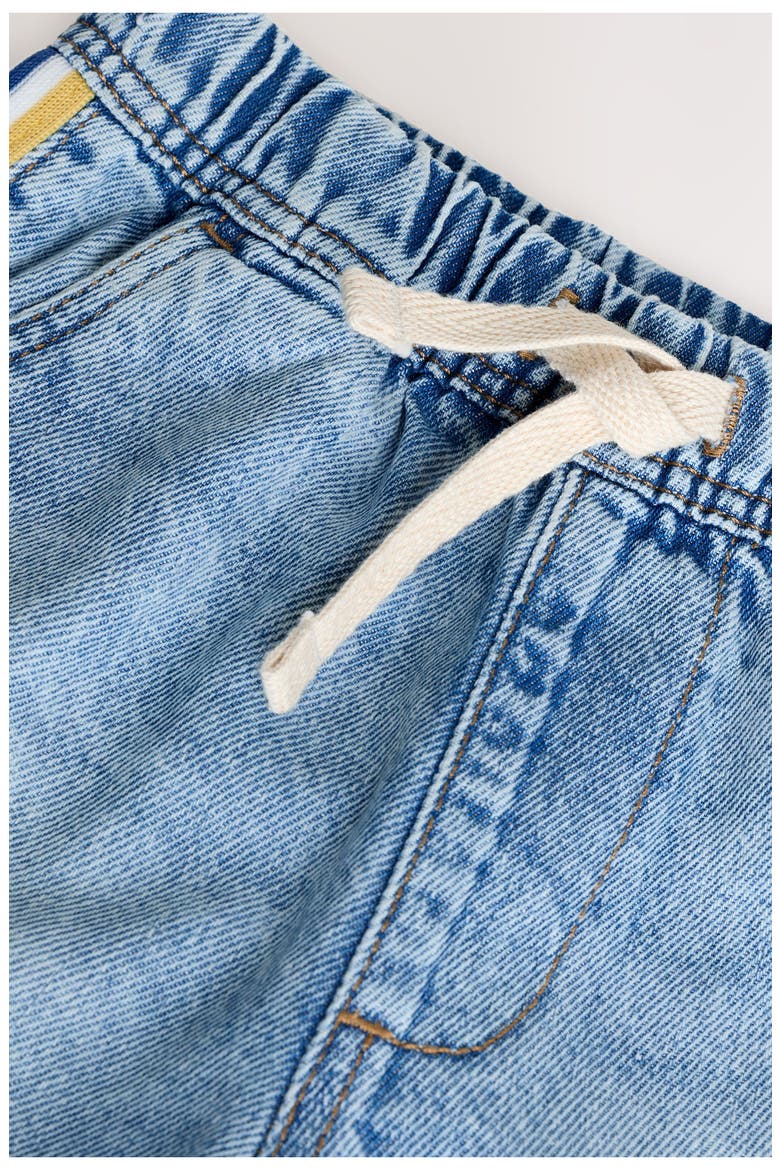 Kids' Side Stripe Denim Shorts, Alternate, color, BLUE