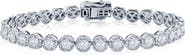 SIMONA Sterling Silver Lab Grown Diamond Tennis Bracelet