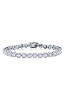 SIMONA Sterling Silver Lab Grown Diamond Tennis Bracelet