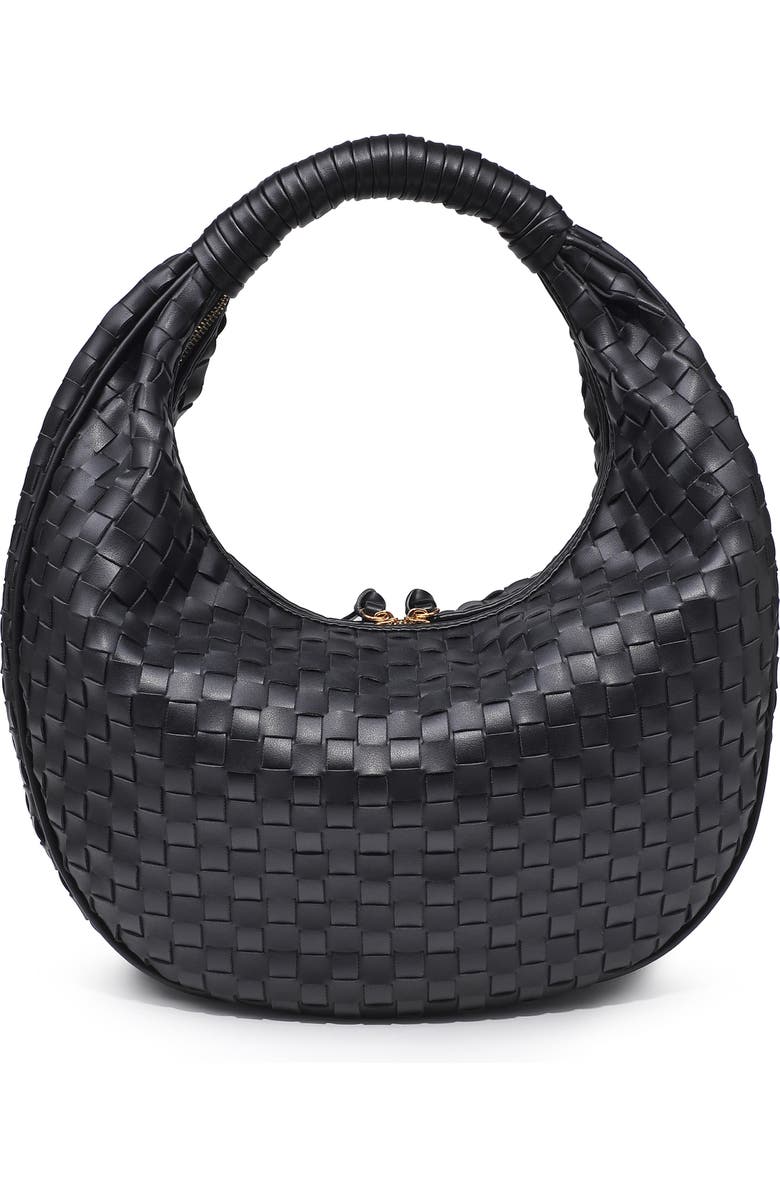 MODA LUXE Woven Faux Leather Hobo Bag, Alternate, color,