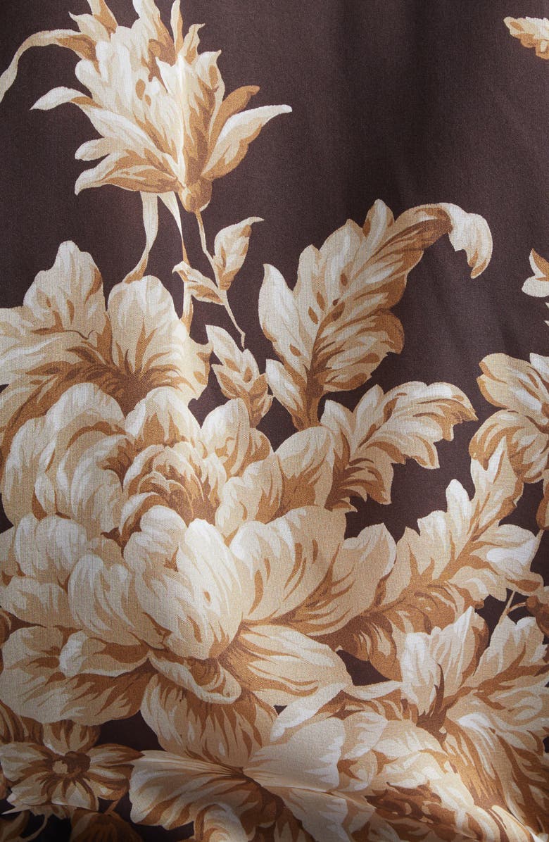 Dolce&Gabbana Rose Print Silk Chiffon Button-Up Shirt, Alternate, color, Hm4ox Rose Cretonne F.moro