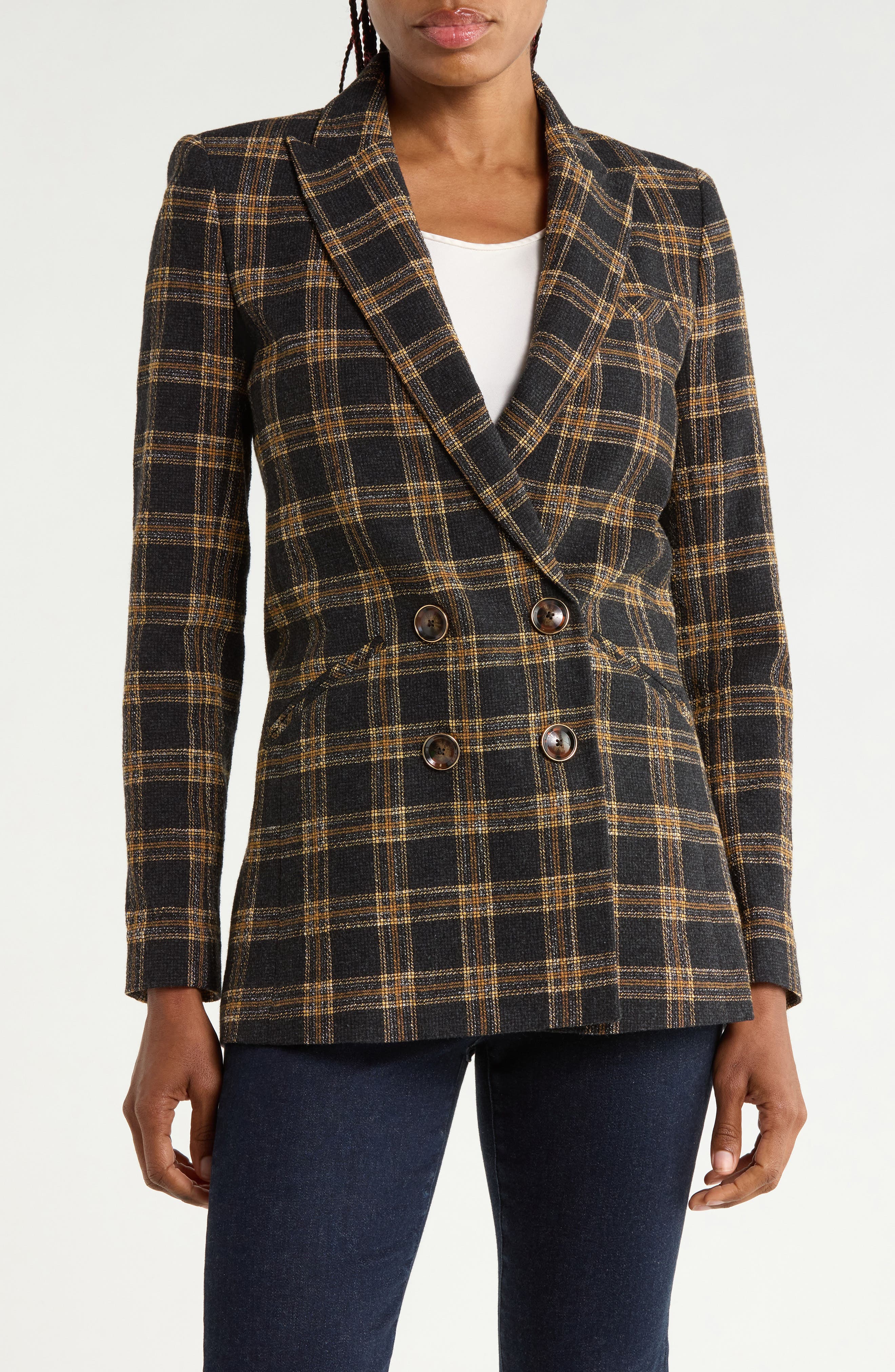 Oria Plaid Dickey Jacket