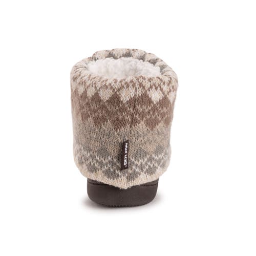 Muk Luks Rochelle Slipper Boot In Brown