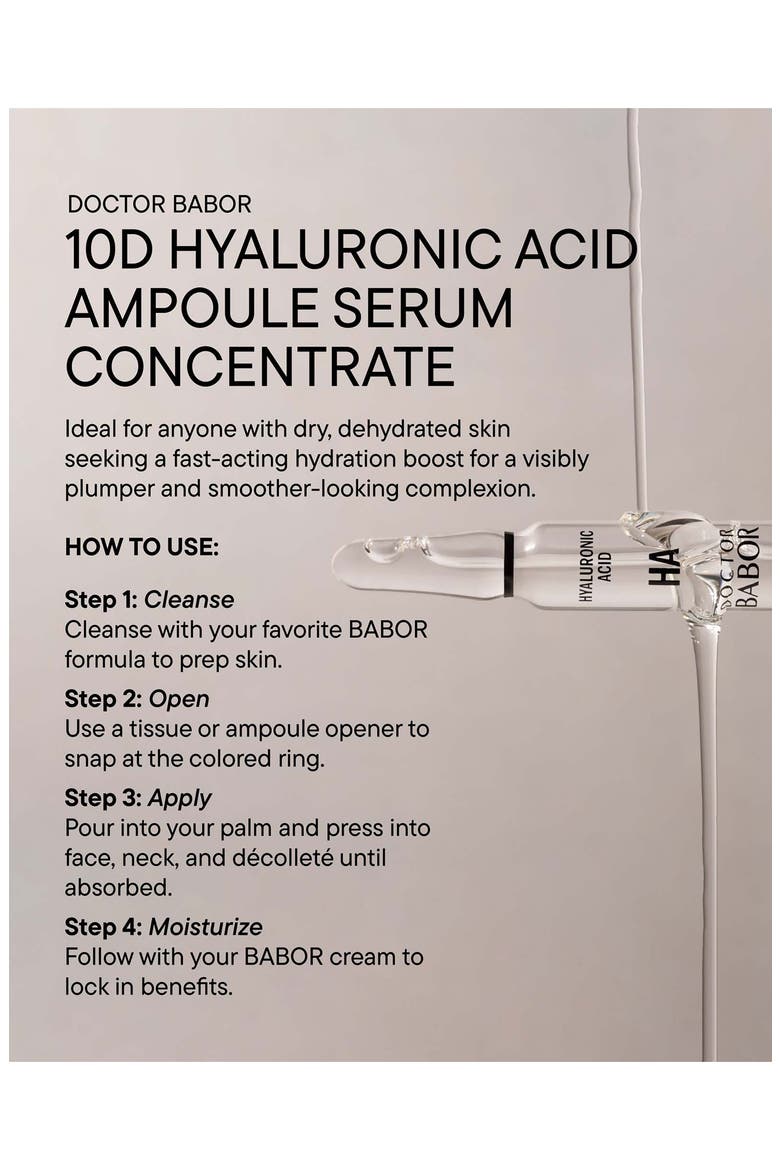 10D Hyaluronic Acid Ampoule Serum Concentrate, Alternate, color, NO COLOR