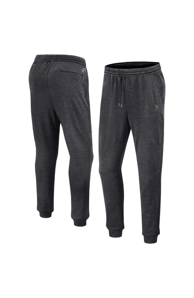 FANATICS Men's Fanatics Branded  Heather Charcoal Vegas Golden Knights Authentic Pro Fleece Sweatpants, Main, color, Heather Charcoal