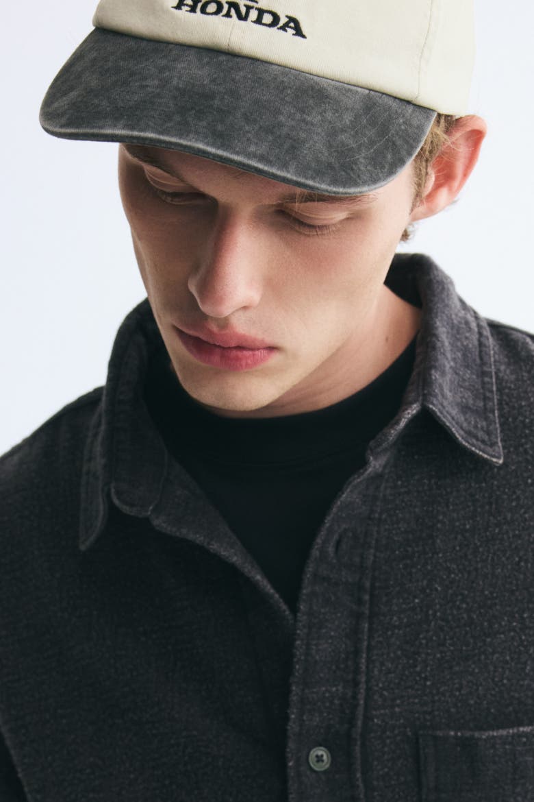 Cotton Overshirt, Alternate, color, Washed black