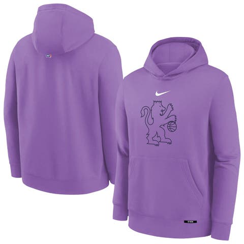 Youth Nike Purple Sacramento Kings 2025/26 City Edition Club Fleece Pullover Hoodie
