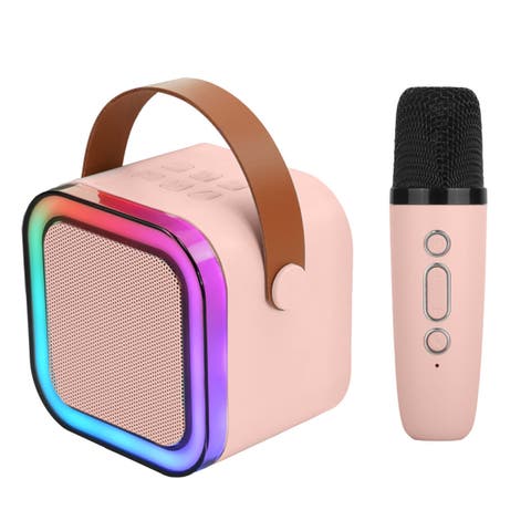 Mini Karaoke Bluetooth Speaker Wireless Mic