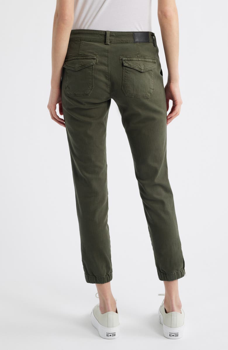 Mavi Jeans Ivy Twill Pants, Alternate, color, Military Green Flex