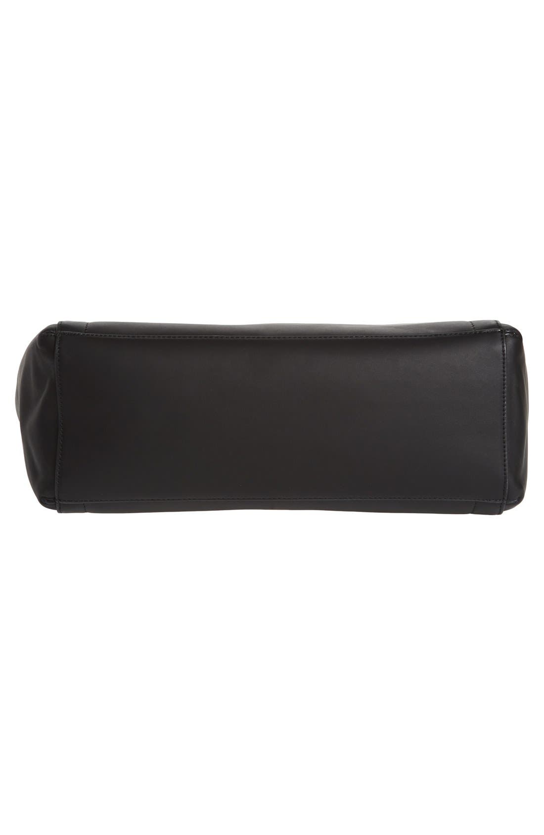 'Soho Solutions' Leather Tote, Alternate, color, BLACK