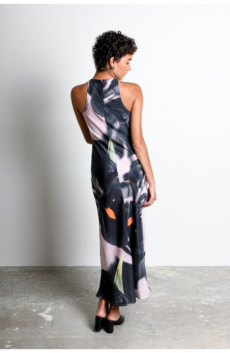 Untitled in Motion Atlantis Silky Bias Cut Maxi Dress, Alternate, color, Shadow Iris