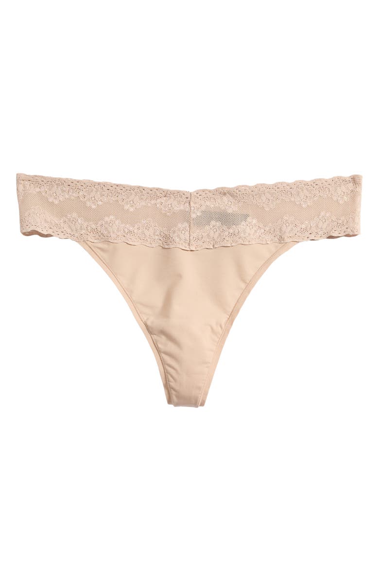 Natori Bliss Perfection One Size Thong, Alternate, color, Cafe