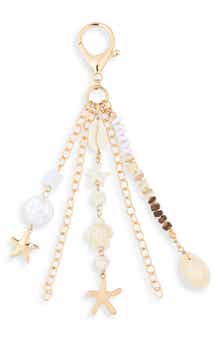 Leith Starfish Beaded Bag Charm