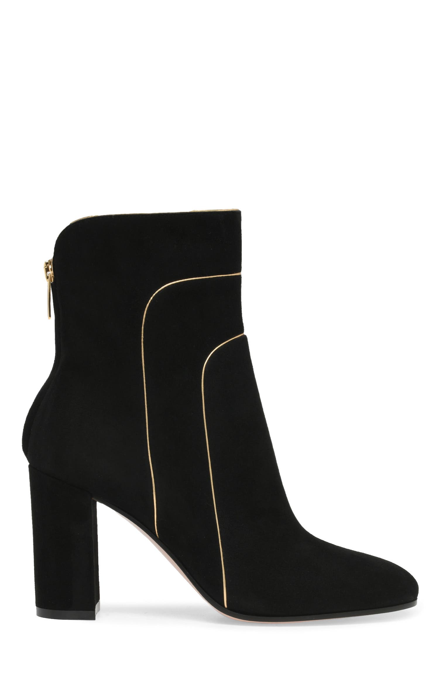 Juliette Booties, Main, color, Black Suede