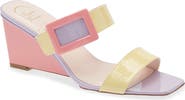 Roger Vivier Belle Vivier Colorblock Wedge Sandal